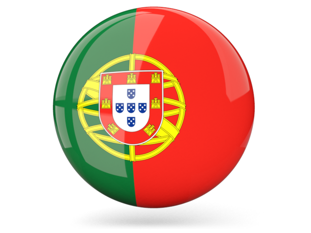 640x480 Glossy Round Icon Illustration Of Flag Of Portugal