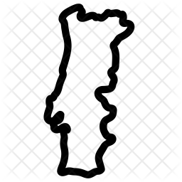 256x256 Portugal Icon Of Line Style