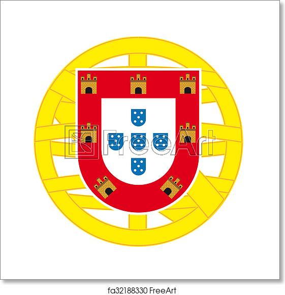 561x581 Free Art Print Of Official Portugal Shield Icon Freeart