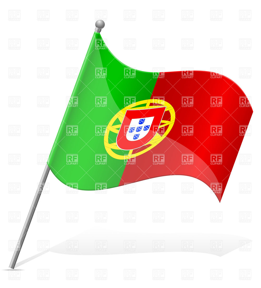 1086x1200 Icon Of Wavy Flag Of Portugal Vector Image Of Signs, Symbols, Maps