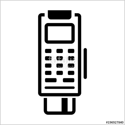500x500 Pos Terminal Icon Stock Image And Royalty Free Vector