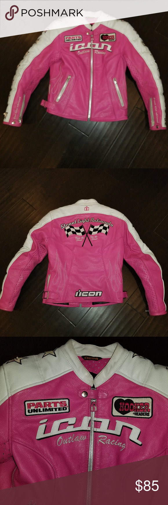 580x1740 Icon Pink Leather Motorcycle Jacket Szm In My Posh Picks