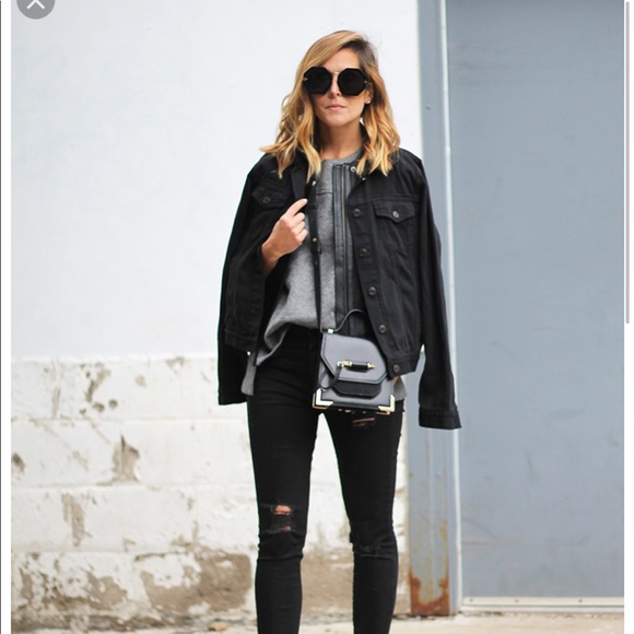 580x580 Gap Jackets Coats Icon Denim Jacket In Black Poshmark