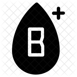 256x256 B Positive Icon Of Glyph Style