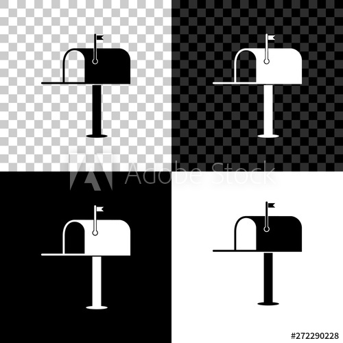 500x500 Open Mail Box Icon Isolated On Black, White And Transparent