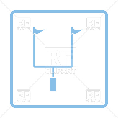 400x400 American Football Goal Post Icon Vector Image Of Signs, Symbols