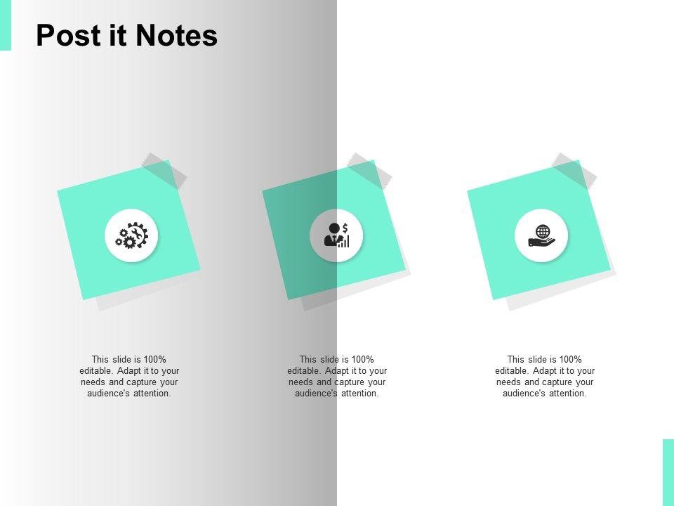 960x720 Post It Notes Gears Sticky Ppt Powerpoint Presentation Icon