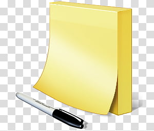 300x256 Vista Rtm Wow Icon Sticky Notes, Yellow Papers And White Pen