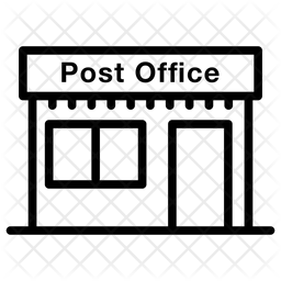 256x256 Post Office Icon Of Line Style