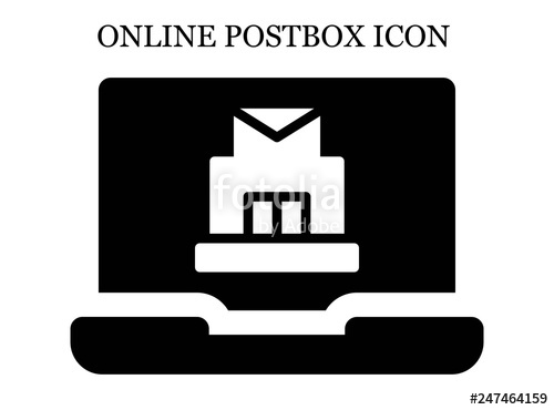 500x370 Online Post Office Icon Stock Image And Royalty Free Vector