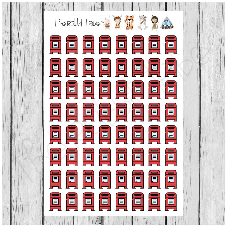 794x794 Mini Sticker Sheets Post Box Mail Box Post Office Icon Etsy