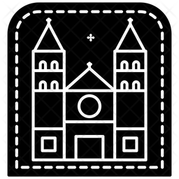 256x256 Postage Stamp Icon Of Glyph Style