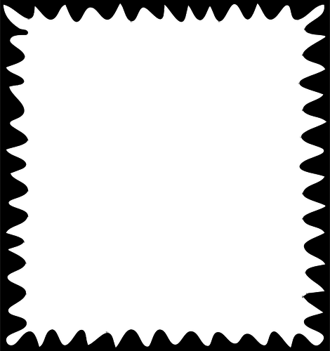 470x500 Vector Image Of Rectangular Blank Postage Stamp Icon Public