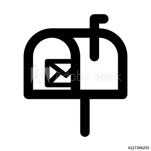 500x500 Mailbox Mail Postal Service Envelope Delivery Vector Icon