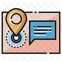 256x256 Postal Address Icon Of Colored Outline Style