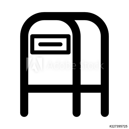 500x500 Mailbox Mail Postal Service Envelope Delivery Vector Icon
