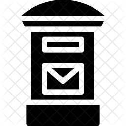 256x256 Post Mail Icon Of Glyph Style