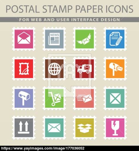 473x512 Post Service Icon Set Vector