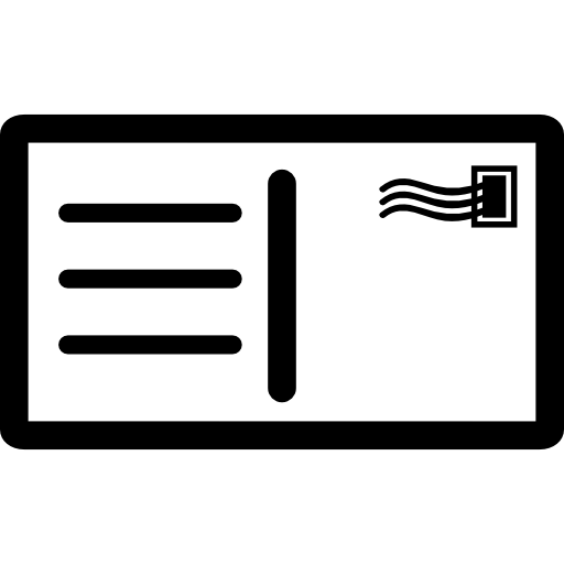 Postcard Icon at Collection of Postcard Icon free for