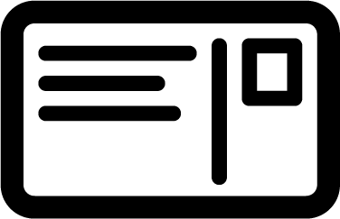 376x243 Postcard Icon Iconbros