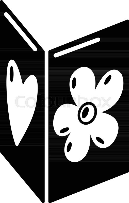 508x800 Postcard Icon Simple Illustration Of Stock Vector Colourbox