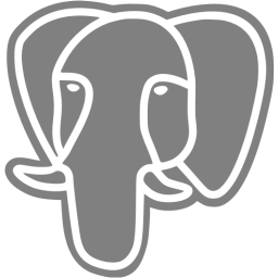 256x256 Gray Postgresql Icon