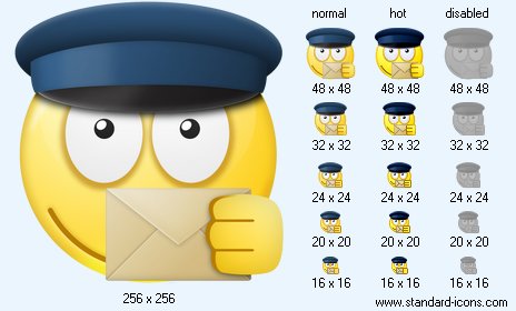 464x280 Postman Icon Standard Smile Icons