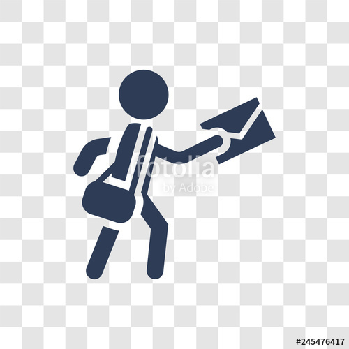 500x500 Postman Icon Vector Stock Image And Royalty Free Vector