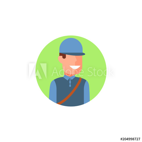 500x500 Colored Avatar Of Postman Icon Element Of Colored People
