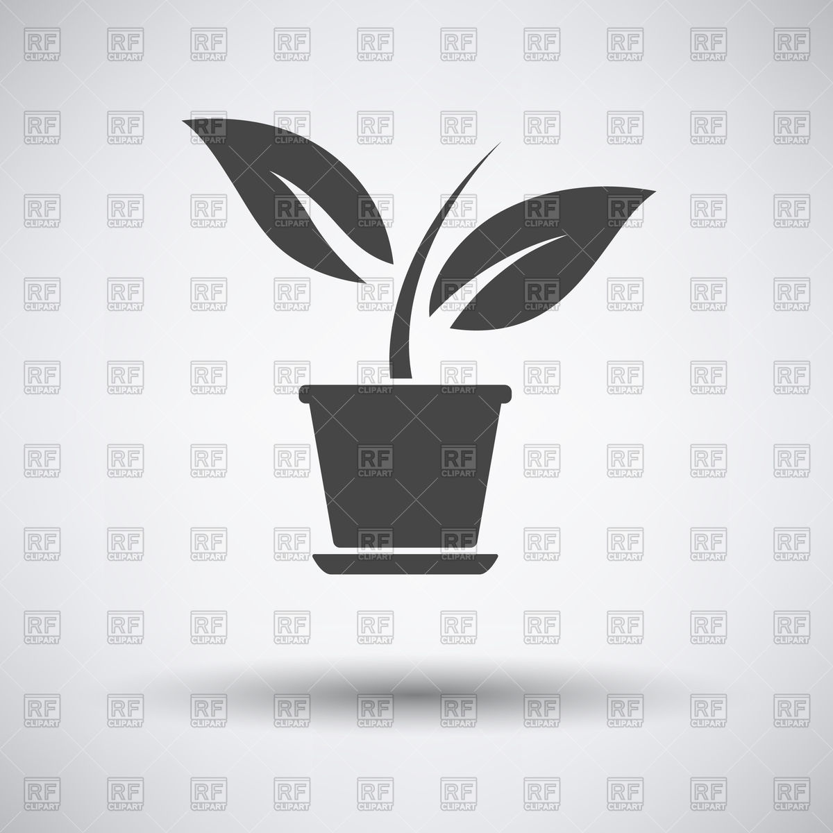1200x1200 Plant In Pot Icon Vector Image Of Plants And Animals Angelp