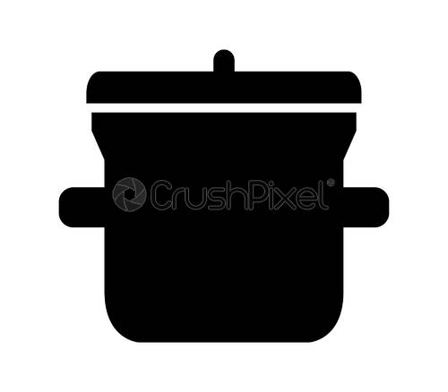 500x438 Pot Icon, Stock Vector Crushpixel