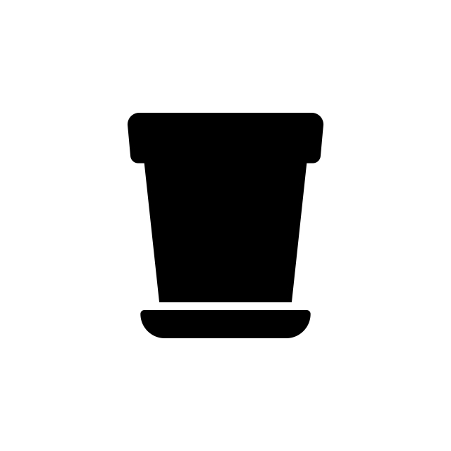 640x640 Pot Icon Vector Illustration In Glyph Style For Any Purpose, Icon