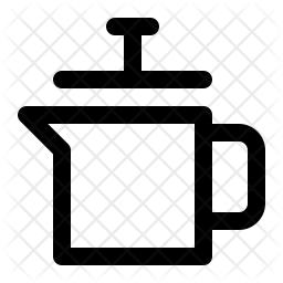 256x256 Coffee Pot Icon Of Line Style