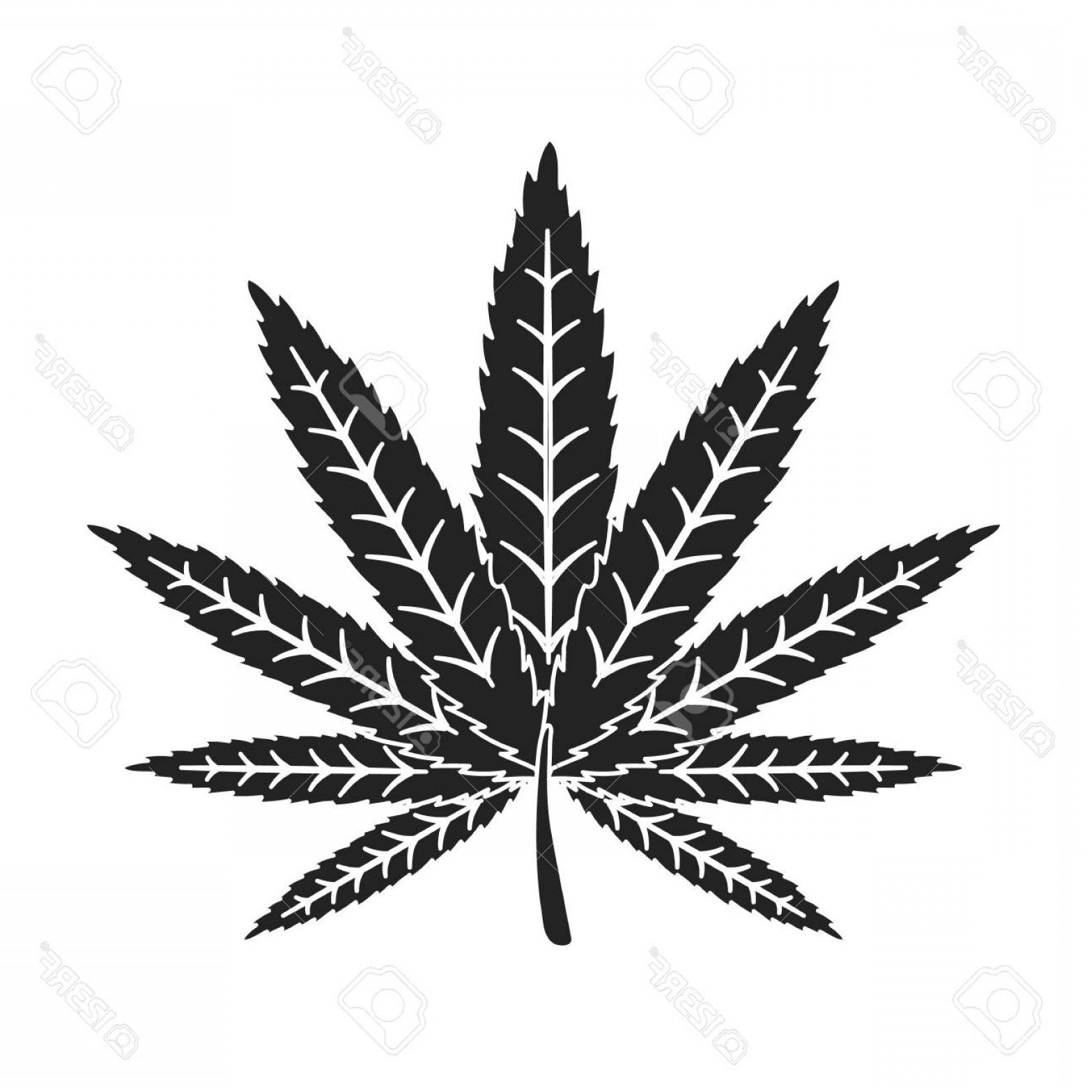 Pot Leaf Icon at Vectorified.com | Collection of Pot Leaf Icon free for ...