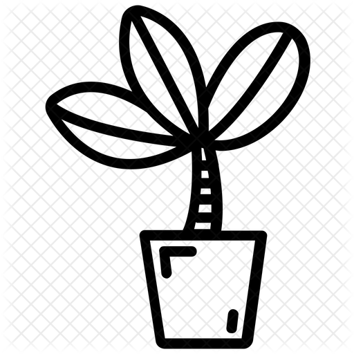 512x512 Plant Pot Icon Of Line Style