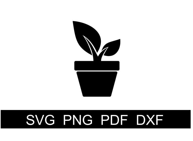 794x579 Water Pot Plant Icon Cri Cameo Planner Etsy