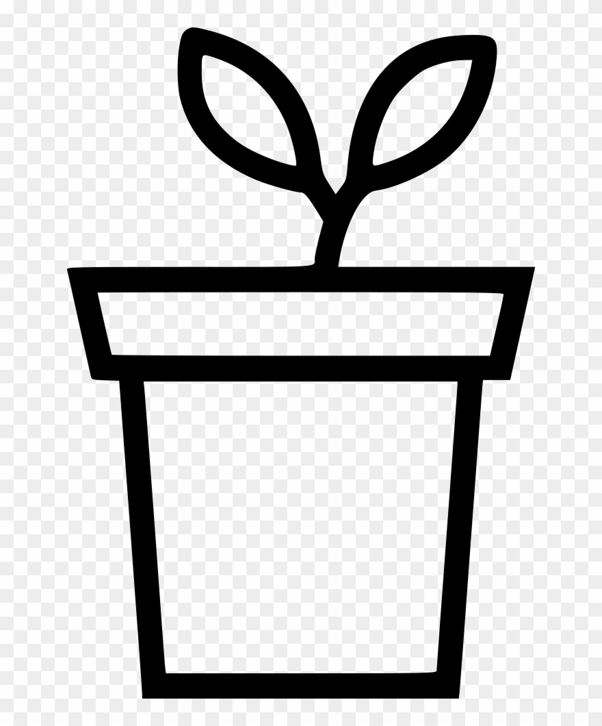 880x1060 Plant Flower Pot Decoration Leaf Png Icon Free