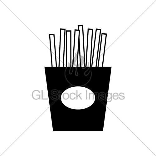 500x500 Potato Chips Icon Gl Stock Images