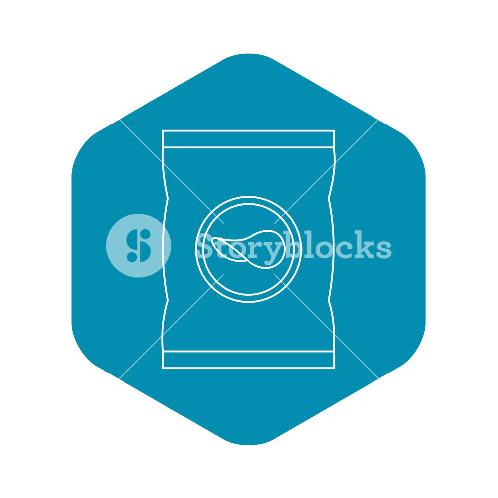 1000x1000 Potato Chips Icon Outline Illustration Of Potato Chips Vector