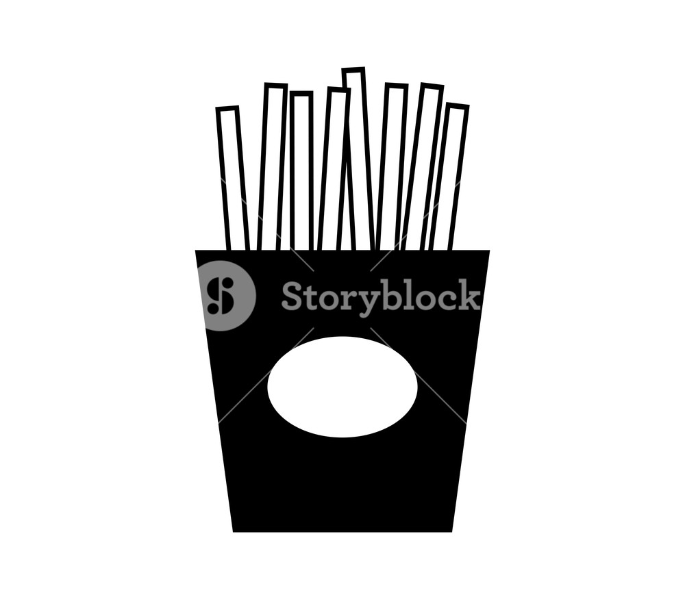 1000x875 Hot Potato Chips Icon On White Background Royalty Free Stock Image