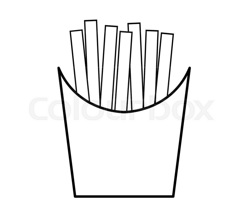 800x700 Hot Potato Chips Icon Stock Vector Colourbox