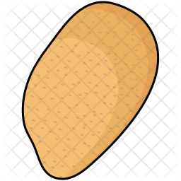 256x256 Potato Icon Of Colored Outline Style