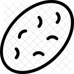 256x256 Potato Icon Of Line Style