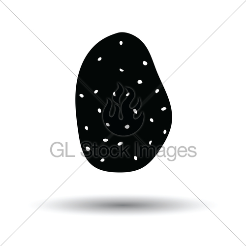 500x500 Potato Icon Gl Stock Images