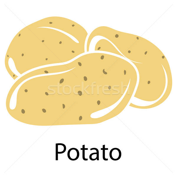 600x600 Potato Icon Vector Illustration Pavel Konovalov