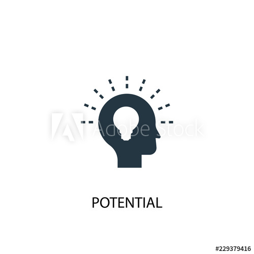 500x500 Potential Icon Simple Element Illustration Potential Concept