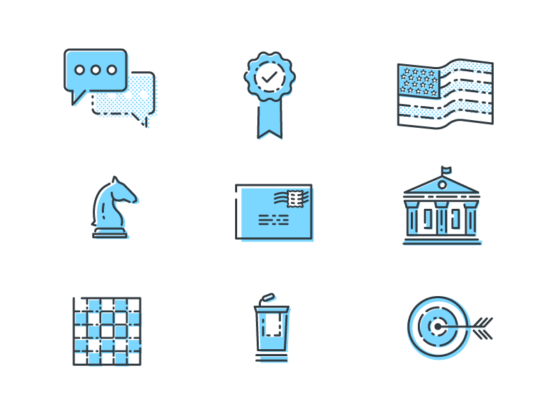 800x600 Political Potential Icon Set