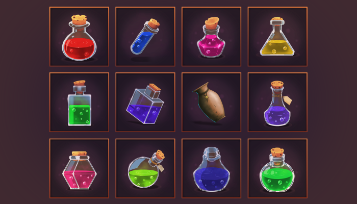 700x400 Potion Icons Gamedev Market