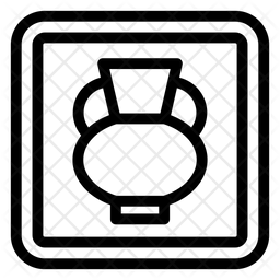 256x256 Pottery Painting Icon Of Line Style