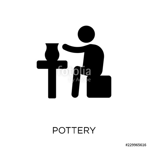 500x500 Pottery Icon Pottery Symbol Design From Activity And Hobbies